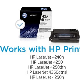 تصویر تونر اچ پی مدل 42 ای 42A Black LaserJet Toner Cartridge