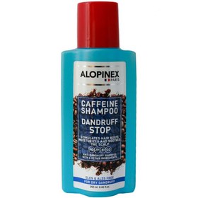 تصویر شامپو ضد شوره خشک حاوی کافئین 200میل آلوپینکس Alopinex Dandruff Killer Caffeine Shampoo For Dry Dandruff 200ml