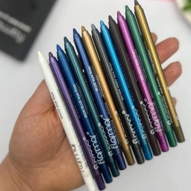 تصویر پک ۱۲ عددی خط چشم رنگی و مداد چشم ضد آب 