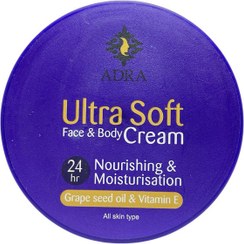 تصویر کرم مغذی و محافظت کننده صورت و بدن آدرا مدل هسته انگور مناسب انواع پوست حجم 200 میلی لیتر 