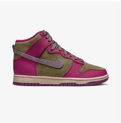 تصویر Nike Dunk High مردانه و زنانه Green Pink کفش ورزشی Sport Edition FB1273 500 