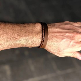 تصویر دستبند چرمی کد ۱۰ Bracelet code 10