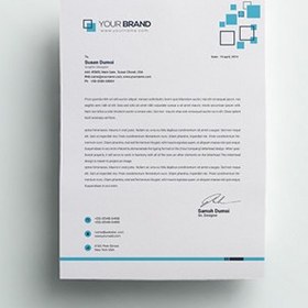 تصویر سربرگ A4 چند منظوره – Corporate letterhead 