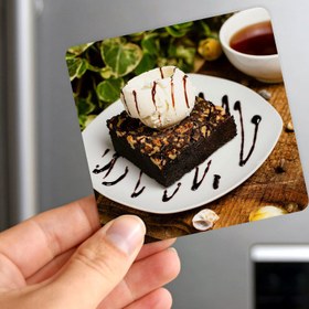 تصویر مگنت صباطرح مدل کیک عصرانه با بستنی کد M787 