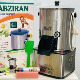 تصویر سبزی خردکن سبزایران ۴ کیلویی چهار گوش موتور سنگین SabzIran vegetable chopper 4 kg, square, heavy duty motor