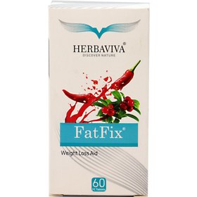 تصویر قرص فت فیکس هرباویوا |۶۰ عدد|کاهش دهنده اشتها ا Herbaviva Fat Fix 60 FC Tablets Herbaviva Fat Fix 60 FC Tablets