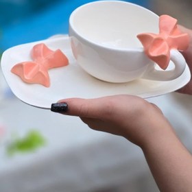 تصویر ست ماگ پاپیونی و زیری 