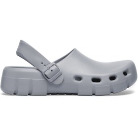 تصویر کفش مردانه زنانه یونیسکس Birki Flow Eva Grey Slipper بیرکنستاک Birkenstock 