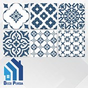 تصویر کاشی خاک‌سفید جگوار 15×15 کالکشن برلین سرمه ای دکور مات 