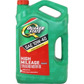 تصویر روغن موتور 10W-40 HIGH MILEAGE کوایکر استیت – Quaker State (4.73 لیتر) Quaker State 10W-40 HIGH MILEAGE