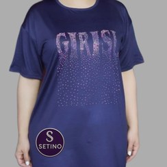 تصویر تیشرت زنانه نگینی مدل girls 