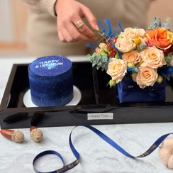 تصویر باکس گل و کیک ژورنالی 