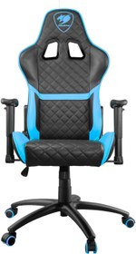 تصویر Cougar Gaming Chair Armor One Steel-Frame Breathable Pvc Leather 180? Recliner System 120Kg Weight Capacity 2D Adjustable Arm-Rest Steel 5-Star Base - Sky Blue - ارسال 15 الی 20 روز کاری 