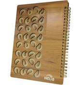 تصویر دفتر وزیری جلد چوبی هلیا مدل ویهان 