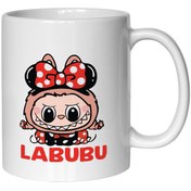 تصویر ماگ مدل لبوبو پاپیونی کد ۰۰۱ 