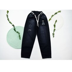 تصویر شلوار جین زغالی پسرانه 9 تا 14 سال کد 10688 