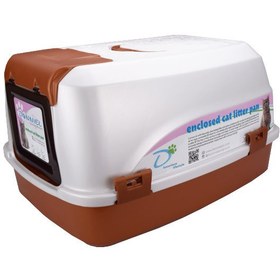 تصویر ظرف خاک و توالت مسقف گربه برند دنیل DANNIEL X85 