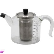 تصویر قوری پیرکس بی.وی.کی شفاف VK 314310 Pyrex BVK transparent teapot VK 314310