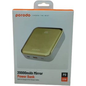 تصویر پاوربانک (PD و فست شارژ) Porodo 20W 20000mAh مدل PD-PBFCH032 