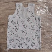 تصویر تاپ نوزادی لباس راحتی رکابی آستین حلقه ای نوزادی 