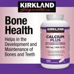 تصویر کلسیم پلاس کرکلند KIRKLAND SIGNATURE CALCIUM PLUS 