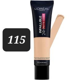 کرم پودر تیوپی مت کاور لورال شماره 115 L’Oréal