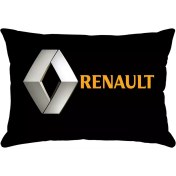 تصویر پشت گردنی صندلی خودرو طرح رنو مخملی | جفتی سایز ۱۸x۲۵ 