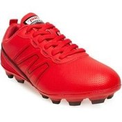 تصویر کفش چمن مصنوعی داخلی قرمز مردانه و زنانه ورزشی یونیسکس 28524G گیره فوتبال Jump 