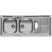 تصویر سینک ظرفشویی توکار اخوان مدل 161 ظرفیت ۲ لگن 