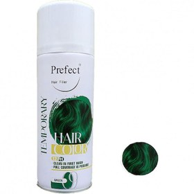 تصویر اسپری مو رنگی پرفکت شماره 09 سبز green (150 میل) Perfect green Temporary Hair Color Spray NO.09-150ml