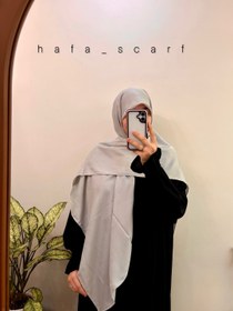 تصویر روسری ژاکارد برند A++ قواره ۱۴۰ - قهوه ای 