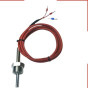 تصویر سنسور دما PT100 اقتصادی سیمی غلاف دار قطر ۶ میل رنج دما ۵۰- تا ۲۰۰+ 