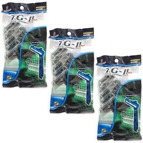 تصویر ژیلت صابون دار دورکو مدل TG708NV پک 20 بسته 5عددی اصلی Gillette with Durco soap, model TG708NV, pack of 20, 5 pieces