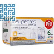 تصویر سر سوزن‌ قلم انسولین 6 میلی متری پیک سلوشن 100 عددی 