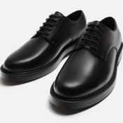 تصویر کفش مردانه چرمی کلاسیک بنددار کد 861312 سایز ۴۰ رنگ سیاه 