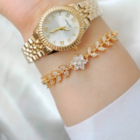 تصویر ست ساعت و دستبند جواهری زنانه 