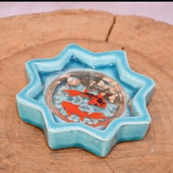 تصویر حوض ماهی نقاشی رزین 