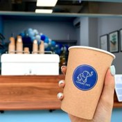 تصویر لیبل کاغذی دایره ای 