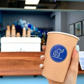 تصویر لیبل کاغذی دایره ای 