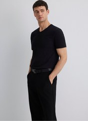 تصویر تی شرت مشکی مردانه تیشرت استین کوتاه از برند ماوی ترکیه Mavi 