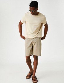 تصویر شلوارک چینی ساده برند Koton Basic Chino Shorts