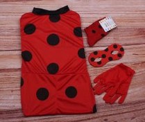 تصویر ست لباس دختر کفشدوزکی کد 05 Lady Bug costume set NO.05