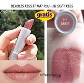 تصویر رژلب بیولیس مدل Kiss it رنگ Soft Kiss 111 Beaulis Kiss it Lipstick - 111 Soft Kiss