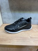 تصویر کتانی نایک مردانه رویه طرح چرم و ضداب و زیره پی یو با کیفیت - مشکی / ۴۲ nike