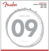 تصویر Fender Super 250 Guitar Strings, Nickel Plated Steel, Ball End,.009-.042 سیم گیتار الکتریک فندر 