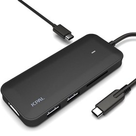 تصویر مبدل USB-C به مولتی پورت جی سی پال JCPAL USB C Multiport Adapter