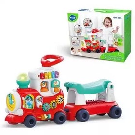 تصویر اسباب بازی واکر چندکاره موزیکال طرح قطار هولی تویز مدل Hola Toys E8990 