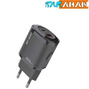 تصویر شارژر مینی دیواری گرین لاین مدلGNQCMIEUWBK Green Lion QC3.0 Mini Wall Charger GNQCMIEUWBK