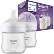 تصویر شیشه شیر نچرال فیلیپس اونت بدو تولد 125 میلی لیتر پک دوتایی Philips Avent Natural Feeding Bottles Twice SCF030_27 125ml