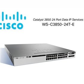 تصویر سوییچ سیسکو WS-C3850-24T-E Cisco Catalyst 3850 24 Port Data IP Services